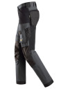 Pantaloni de lucru, 4-way stretch, anti-vânt, Snickers Workwear, AllroundWork, 6375, Steel Grey/Black