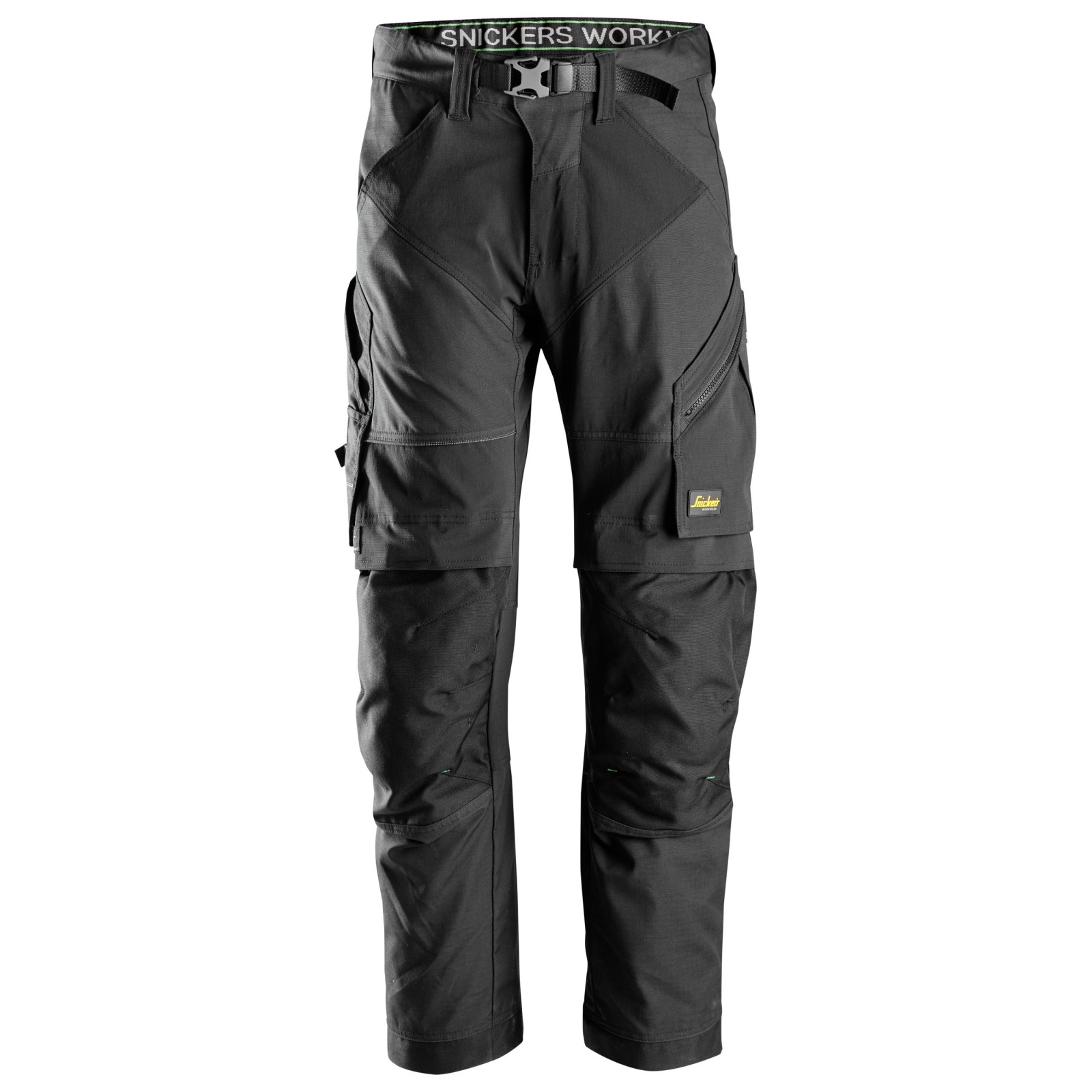 Pantaloni de lucru, stretch, ușori, ripstop, Snickers Workwear, FlexiWork, 6903, Black/Black