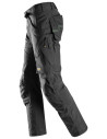 Pantaloni de lucru, stretch, ușori, ripstop, Snickers Workwear, FlexiWork, 6903, Black/Black