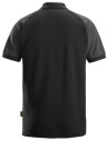 Tricou polo de bărbați, în 2 culori, bumbac+poliester, 220 g/mp, Snickers Workwear, 2750, Black/Steel Grey