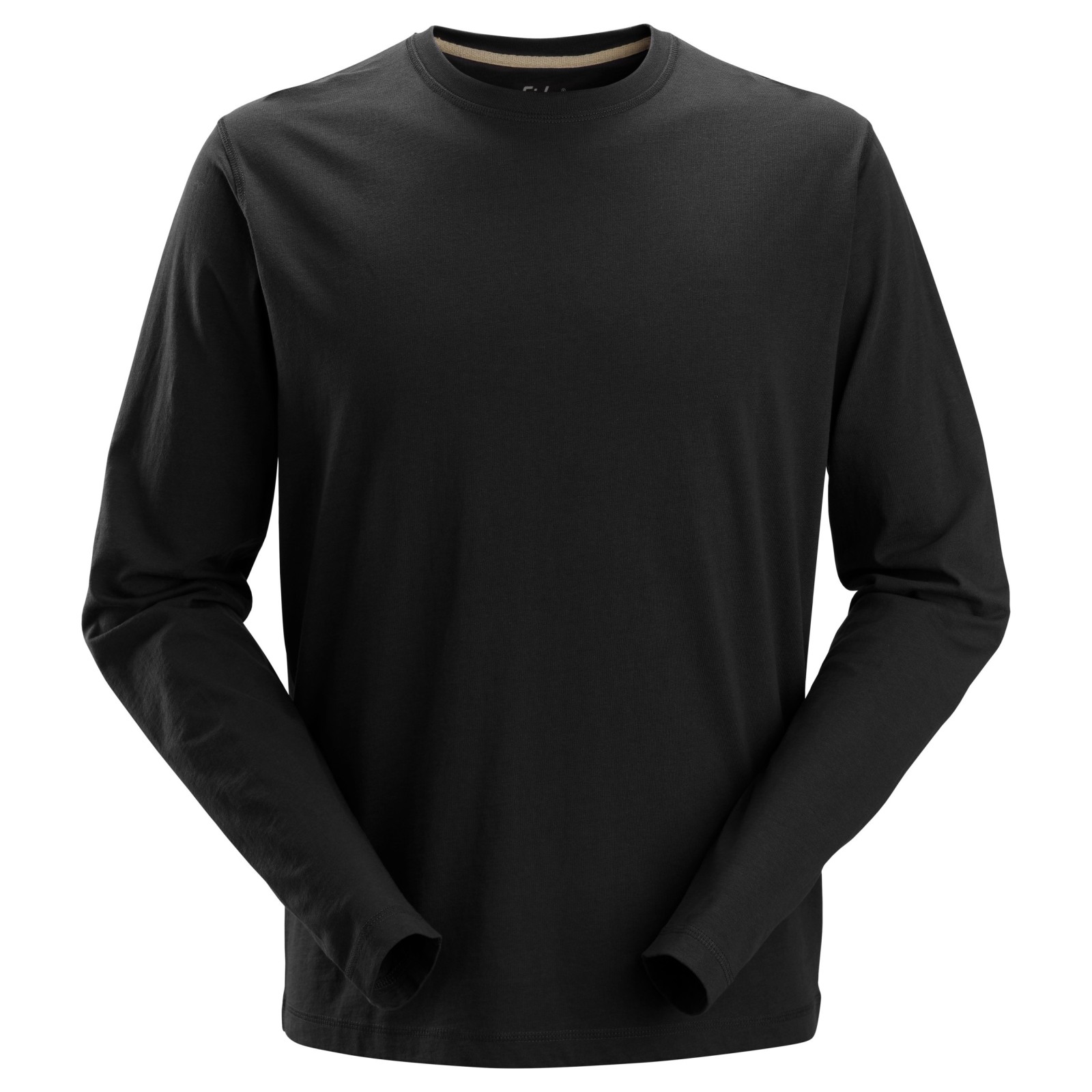 Tricou cu mânecă lungă pentru bărbați, 100% bumbac, Snickers Workwear, 2496, Black