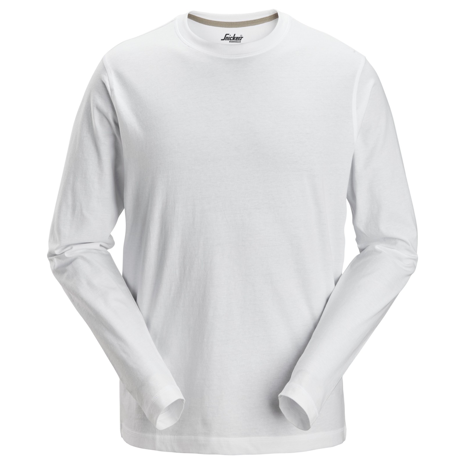 Tricou cu mânecă lungă pentru bărbați, 100% bumbac, Snickers Workwear, 2496, White