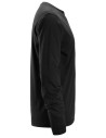 Tricou cu mânecă lungă pentru bărbați, 100% bumbac, Snickers Workwear, 2496, Black