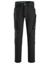 Pantaloni de lucru, 4-way stretch, fără buzunare pt genunchiere, Snickers Workwear, FlexiWork, 6873, Black/Black