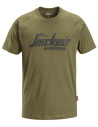 Tricou de bărbați, 100% bumbac, 200 g/mp, Snickers Workwear Logo, 2590, Khaki Green