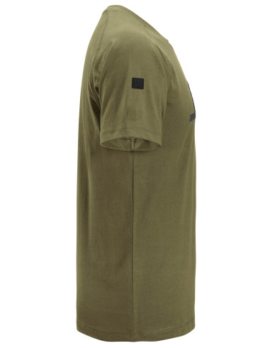Tricou de bărbați, 100% bumbac, 200 g/mp, Snickers Workwear Logo, 2590, Khaki Green
