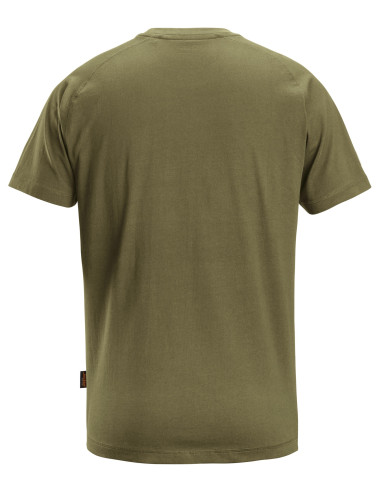 Tricou de bărbați, 100% bumbac, 200 g/mp, Snickers Workwear Logo, 2590, Khaki Green