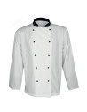 Tunică pentru bucătari, mânecă lungă, unisex, Napoli White/Black