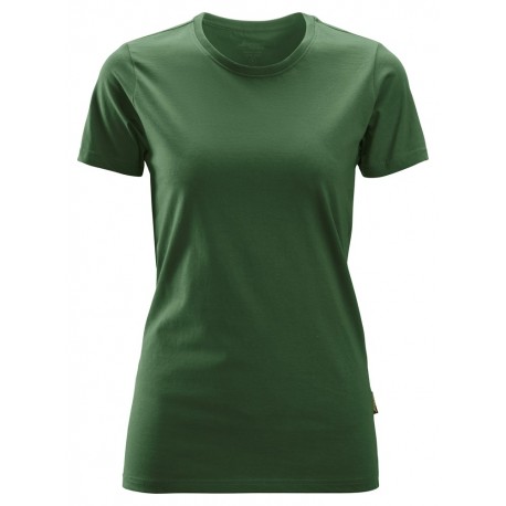 Tricou de dama, bumbac 100%, Snickers Workwear Classic, 2516, Green Foreste