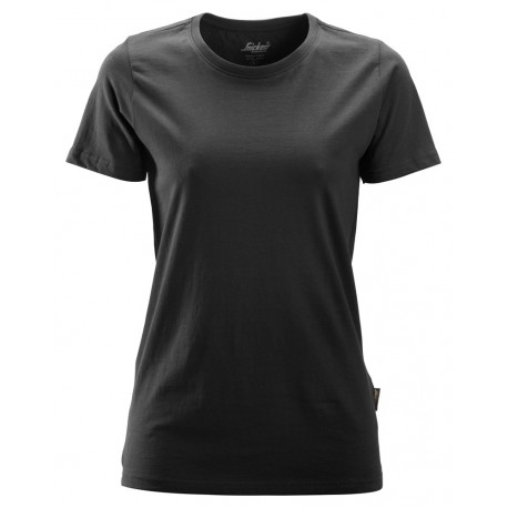 Tricou de dama, bumbac 100%, Snickers Workwear Classic, 2516, Black