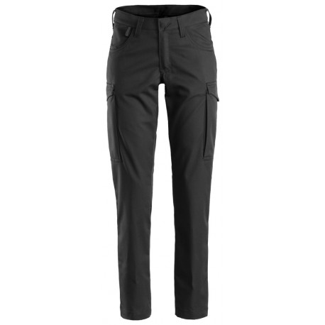 Pantaloni de lucru cargo dama, Snickers Workwear, FlexiWork Service, 6700, Black