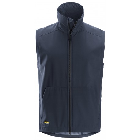 Vestă softshell unisex, rezistentă la apă și vânt, Snickers Workwear, AllroundWork, 4505, Navy