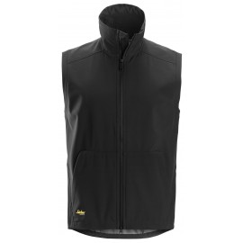 Vestă softshell unisex, rezistentă la apă și vânt, Snickers Workwear, AllroundWork, 4505, Black