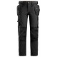 Pantaloni de lucru, 4-way stretch, cu buzunare holster, Snickers Workwear, AllroundWork, 6271, Black/Black