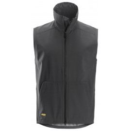 Vestă softshell unisex, rezistentă la apă și vânt, Snickers Workwear, AllroundWork, 4505, Steel Grey