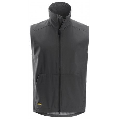 Vestă softshell unisex, rezistentă la apă și vânt, Snickers Workwear, AllroundWork, 4505, Steel Grey