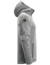 Hanorac cu glugă, din fleece, Snickers Workwear, FlexiWork, 8041, Grey/Black