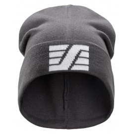 Căciulă din acrilic, cu logo, Snickers Workwear, 9035, Steel Grey/White