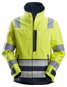 Jachetă softshell multi-normă, reflectorizantă, CL 3, Snickers Workwear, ProtecWork, 1260, Yellow/Navy