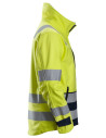Jachetă softshell multi-normă, reflectorizantă, CL 3, Snickers Workwear, ProtecWork, 1260, Yellow/Navy