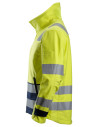 Jachetă softshell multi-normă, reflectorizantă, CL 3, Snickers Workwear, ProtecWork, 1260, Yellow/Navy
