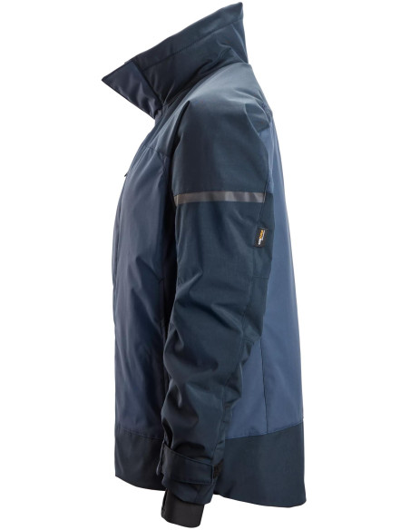 Geacă impermeabilă de damă, termoizolantă, cu glugă, de iarnă, Snickers Workwear, AllroundWork, 1117, Navy/Dark Navy