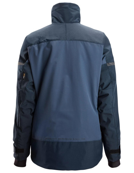 Geacă impermeabilă de damă, termoizolantă, cu glugă, de iarnă, Snickers Workwear, AllroundWork, 1117, Navy/Dark Navy