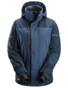 Geacă de damă, impermeabilă, termoizolantă, cu glugă, de iarnă, Snickers Workwear, AllroundWork, 1177, Navy/Dark Navy