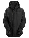 Geacă de damă, impermeabilă, termoizolantă, cu glugă, de iarnă, Snickers Workwear, AllroundWork, 1177, Black/Black