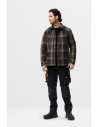 Cămașă căptușită, pentru iarnă, Snickers Workwear, AllroundWork, 8522, Khaki Green/Black