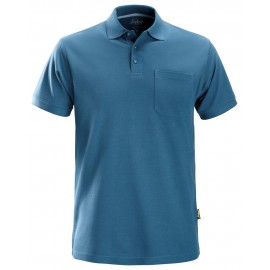 Tricou polo de bărbați, cu buzunar, bumbac+poliester, Snickers Workwear Classic, 2708, Ocean Blue