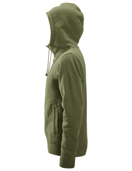 Hanorac cu glugă din bumbac & poliester, Full Zip, Snickers Workwear, AllroundWork, 2890, Khaki Green