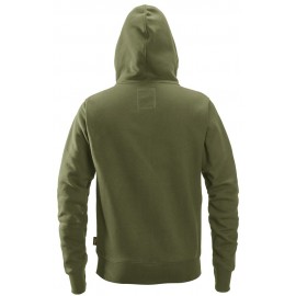 Hanorac cu glugă din bumbac & poliester, Full Zip, Snickers Workwear, AllroundWork, 2890, Khaki Green