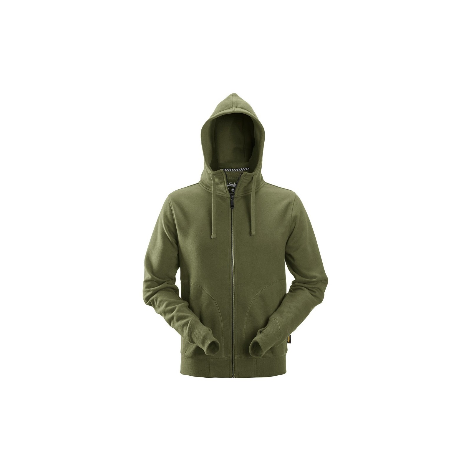 Hanorac cu glugă din bumbac & poliester, Full Zip, Snickers Workwear, AllroundWork, 2890, Khaki Green