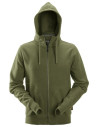 Hanorac cu glugă din bumbac & poliester, Full Zip, Snickers Workwear, AllroundWork, 2890, Khaki Green