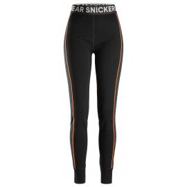 Pantaloni termici de damă, din lână merino, Snickers Workwear, Stay Warm, 9471, Black/Anthracite Melange