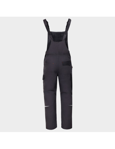 Pantaloni cu pieptar de lucru pentru iarnă, din tercot, 260 g/mp, Emerton