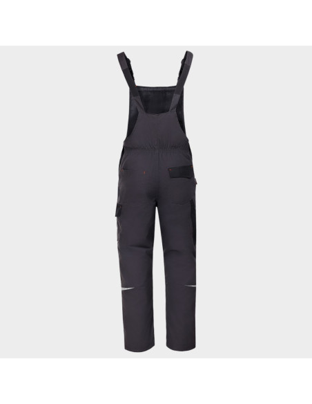 Pantaloni cu pieptar de lucru pentru iarnă, din tercot, 260 g/mp, Emerton