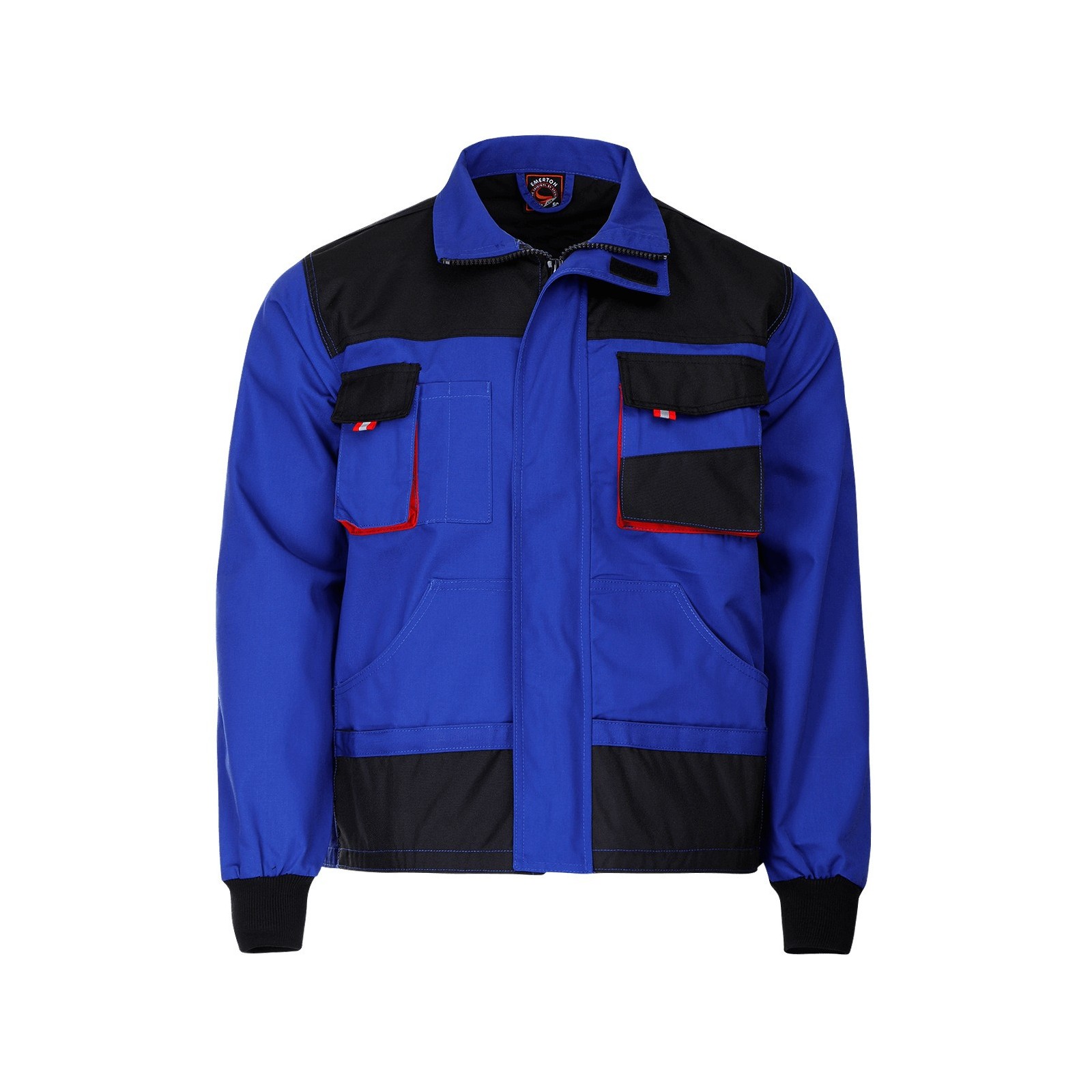 Jachetă de lucru, toate sezoanele, din tercot, cu buzunare multifuncționale, 260 g/mp, Kastor Royal Blue
