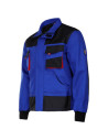 Jachetă de lucru, toate sezoanele, din tercot, cu buzunare multifuncționale, 260 g/mp, Kastor Royal Blue