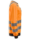 Bluză reflectorizantă, CL 2/3, Snickers Workwear, AllroundWork, 8037, Orange