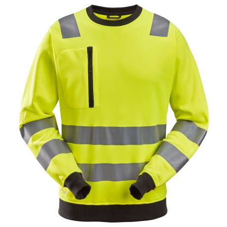 Bluză reflectorizantă, CL 2/3, Snickers Workwear, AllroundWork, 8037, Yellow