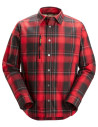 Cămașă căptușită, pentru iarnă, Snickers Workwear, AllroundWork, 8522, Chili Red/Black