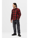 Cămașă căptușită, pentru iarnă, Snickers Workwear, AllroundWork, 8522, Chili Red/Black