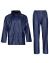 Costum de protecție împotriva ploii, din două piese, poliester/poliuretan, Stormer Blue