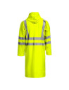 Pelerină impermeabilă, lungă, reflectorizantă, cu glugă, Stormer Yellow