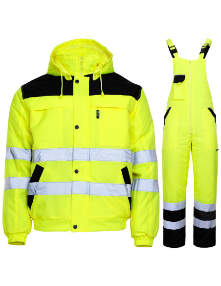 Costum de lucru reflectorizant pentru iarnă, 100% poliester, Collins HV Winter