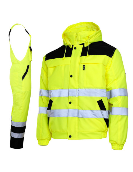 Costum de lucru reflectorizant pentru iarnă, 100% poliester, Collins HV Winter