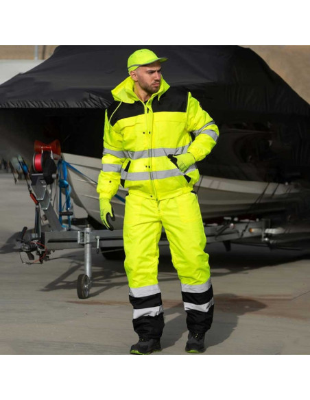 Costum de lucru reflectorizant pentru iarnă, 100% poliester, Collins HV Winter