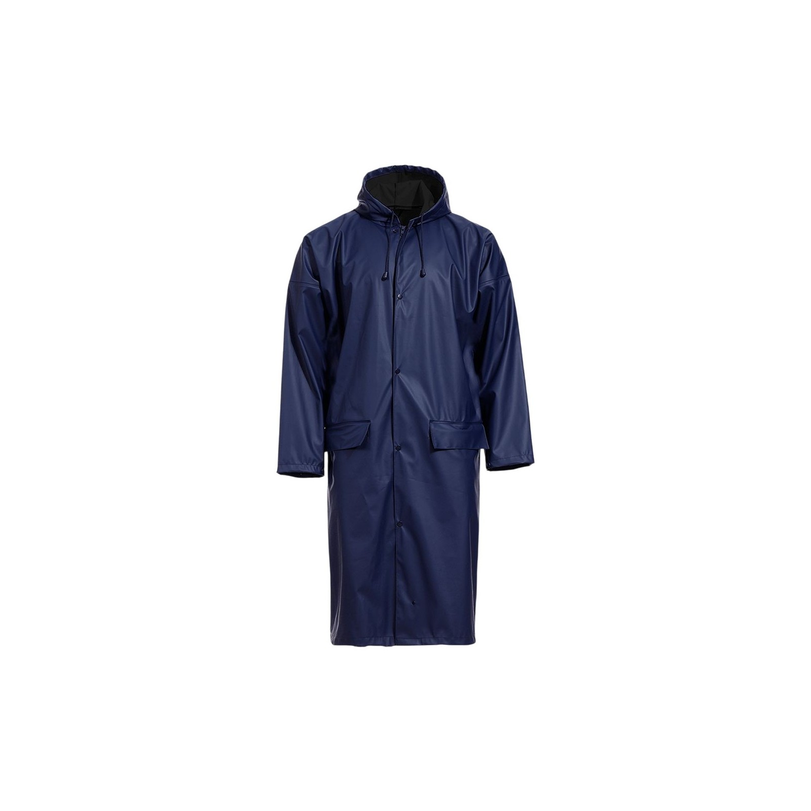 Pelerină impermeabilă, lungă, cu glugă, din poliester / poliuretan, Stormer Dark Blue